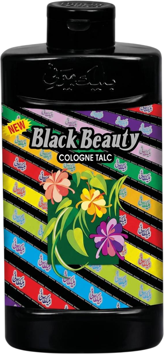 Black Beauty Perfumed Talc Bottle
